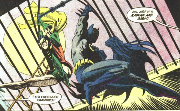 Detective Comics panel : batman and robin