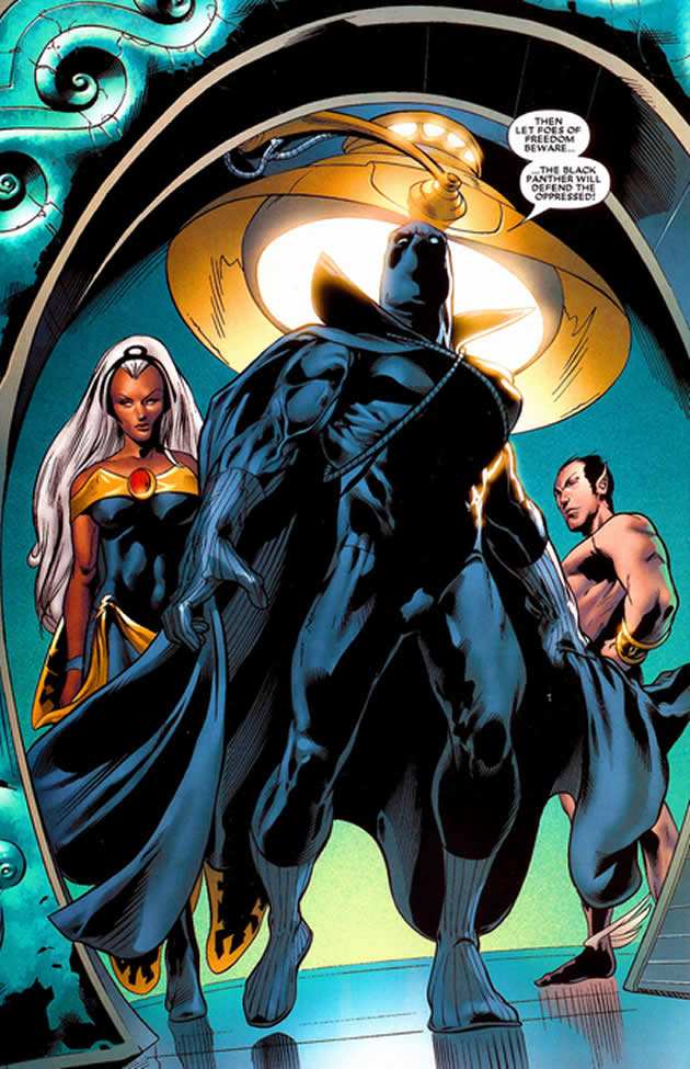 storm, black panther and the submariner