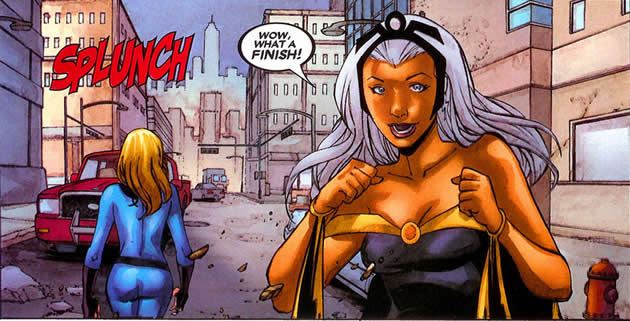 invisible woman and storm watch hercules fighting the thor clone