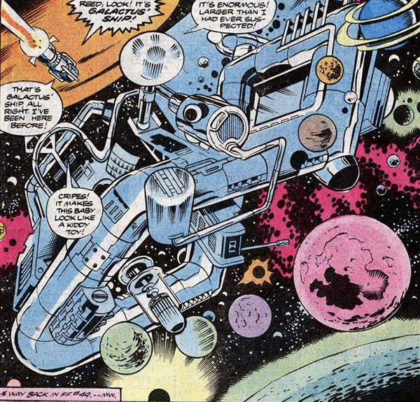 Fantastic Four panel : galactus hq