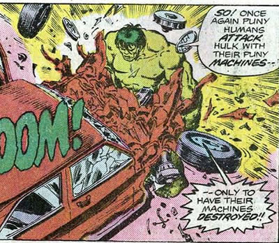 Hulk panel : car