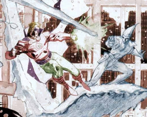 golden age green lantern fighting the icicle