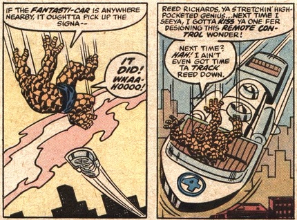 The Fantasticar saves the Thing