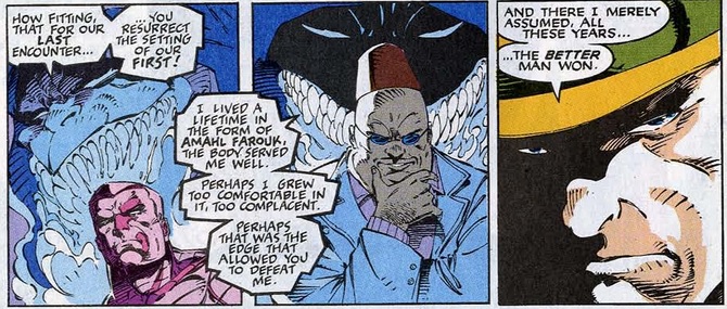 Flashback to the first encounter between Professor X and the Shadow King