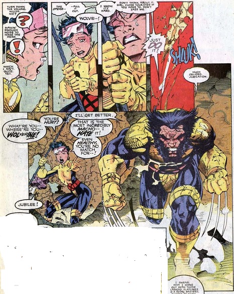 Wolverine heals himself